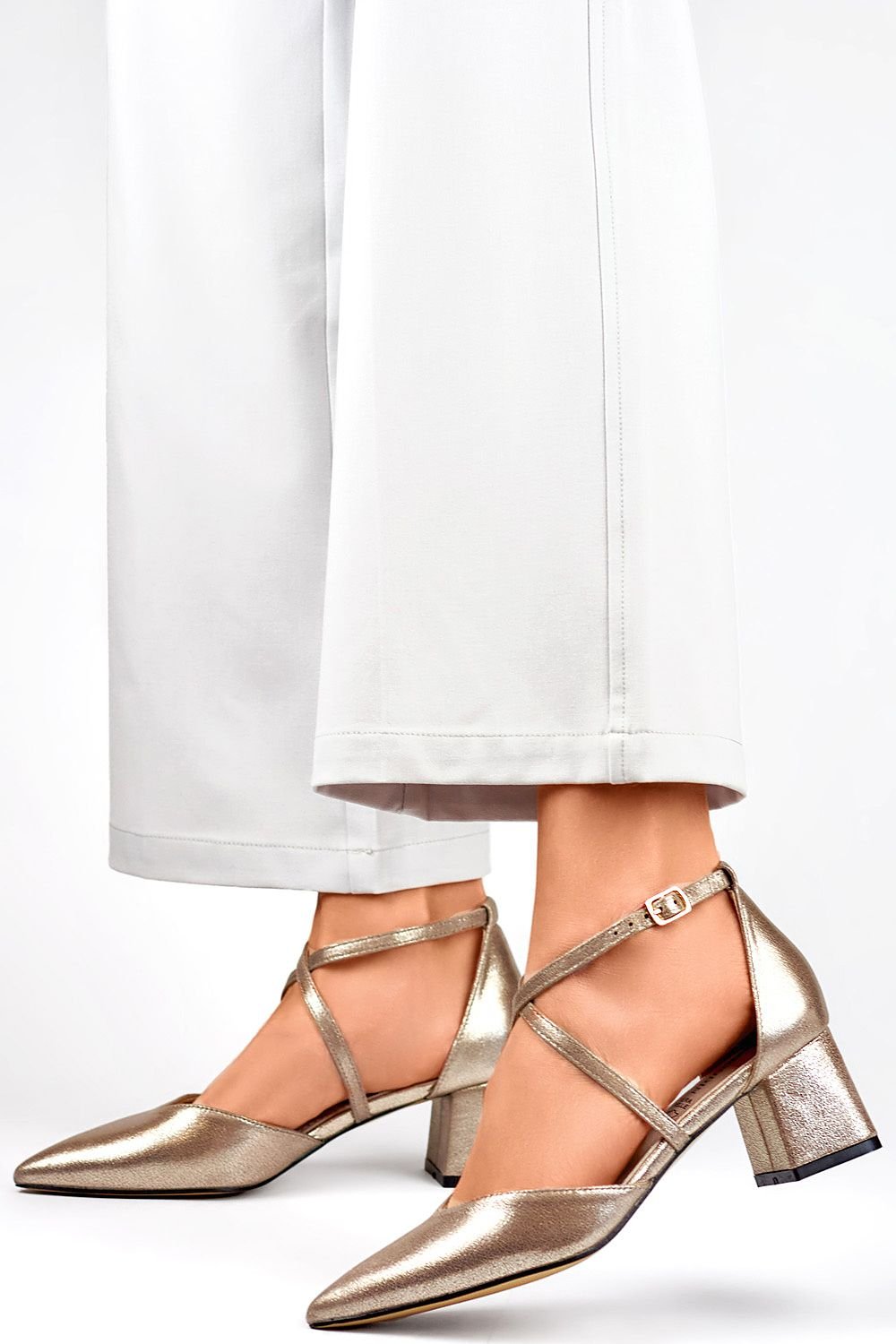 Block heel pumps model 194873